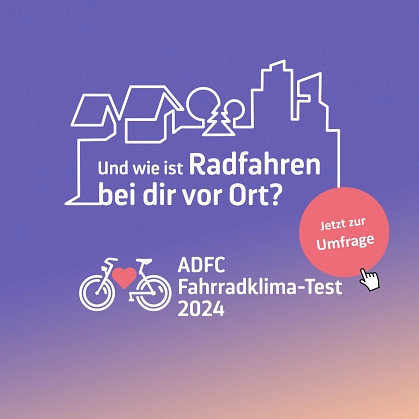 ADFC-Fahrradklima-Test 2024 © ADFC