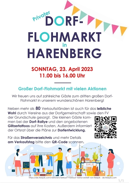 Einladung zum Flohmarkt in Harenberg © Flohmarkt Team Harenberg