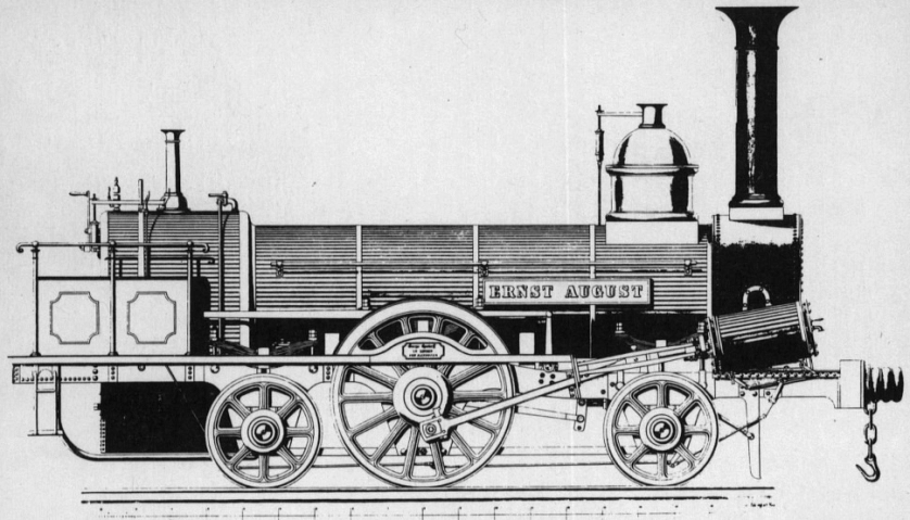 Dampflokomotive aus der Fabrik von Georg Egestorff