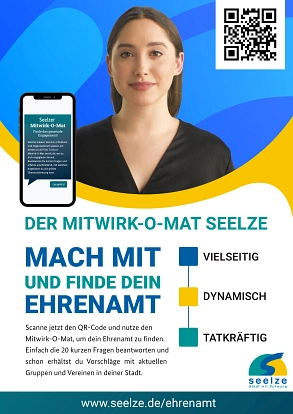 Plakat Mitwirk-o-mat © Stadt Seelze