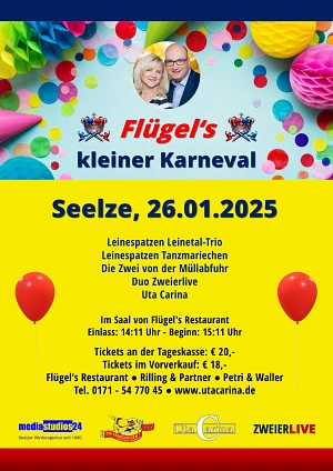 ZWEIERLIVE Flügels kleiner Karneval 2025